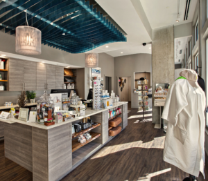 The interior of the spa in Alpharetta at Natural Body Spa + Med Spa in Atlanta, GA