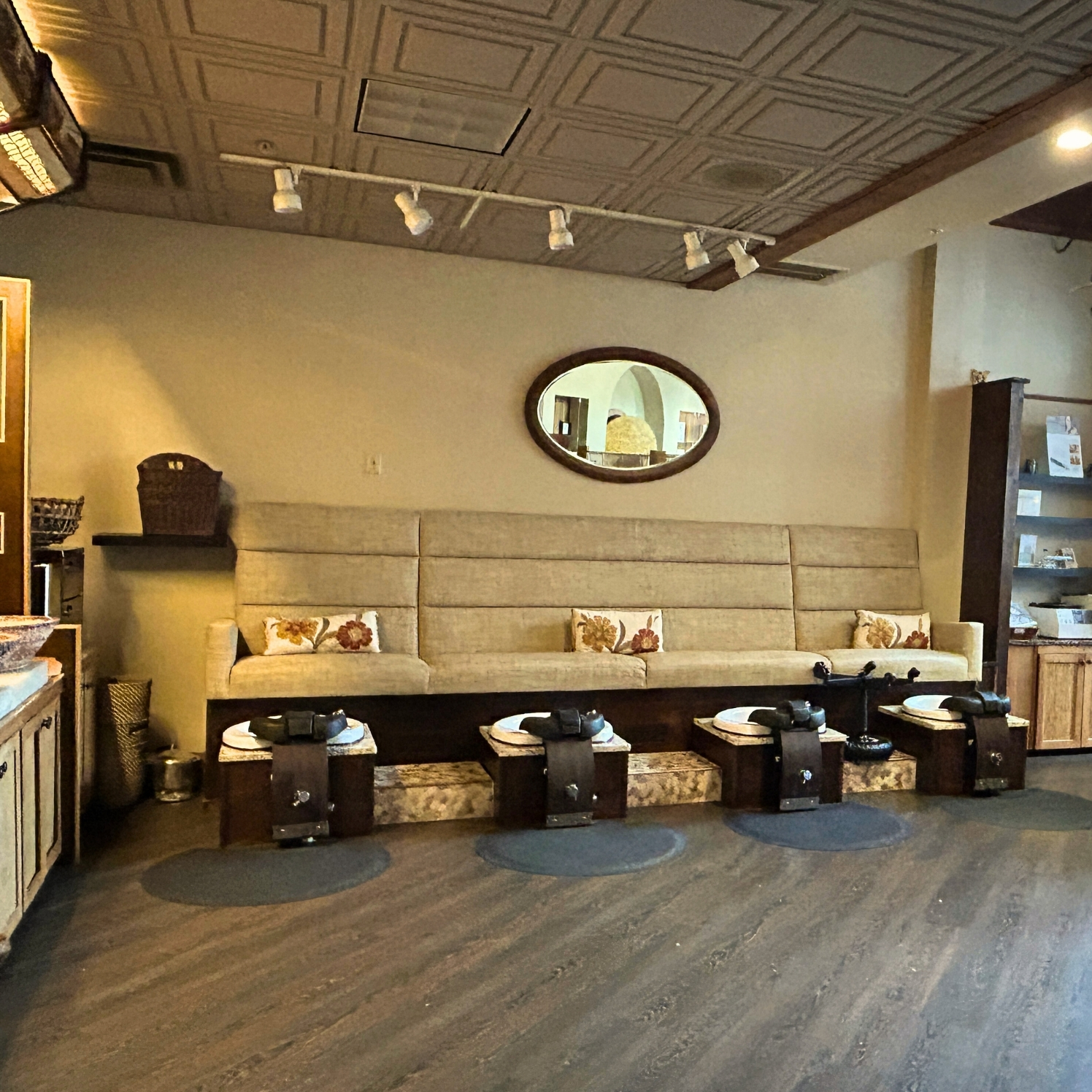 Peaceful pedicure station in Natural Body Spa + Med Spa Smyrna.