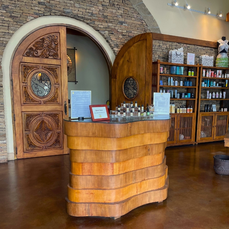 Marietta-interior-door-retail-front-desk at Natural Body in Atlanta