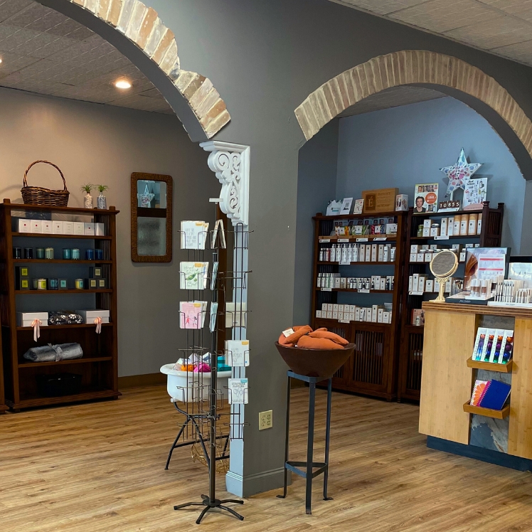 Morningside-interior-retail-front-desk at Natural Body in Atlanta