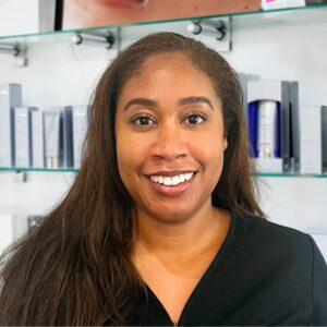 Dominique Young is a licensed esthetician and laser practitioner at Natural Body Spa + Med Spa in Atlanta