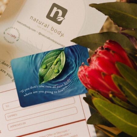 a natural body gift card at Natural Body Spa + Med Spa in Atlanta, GA